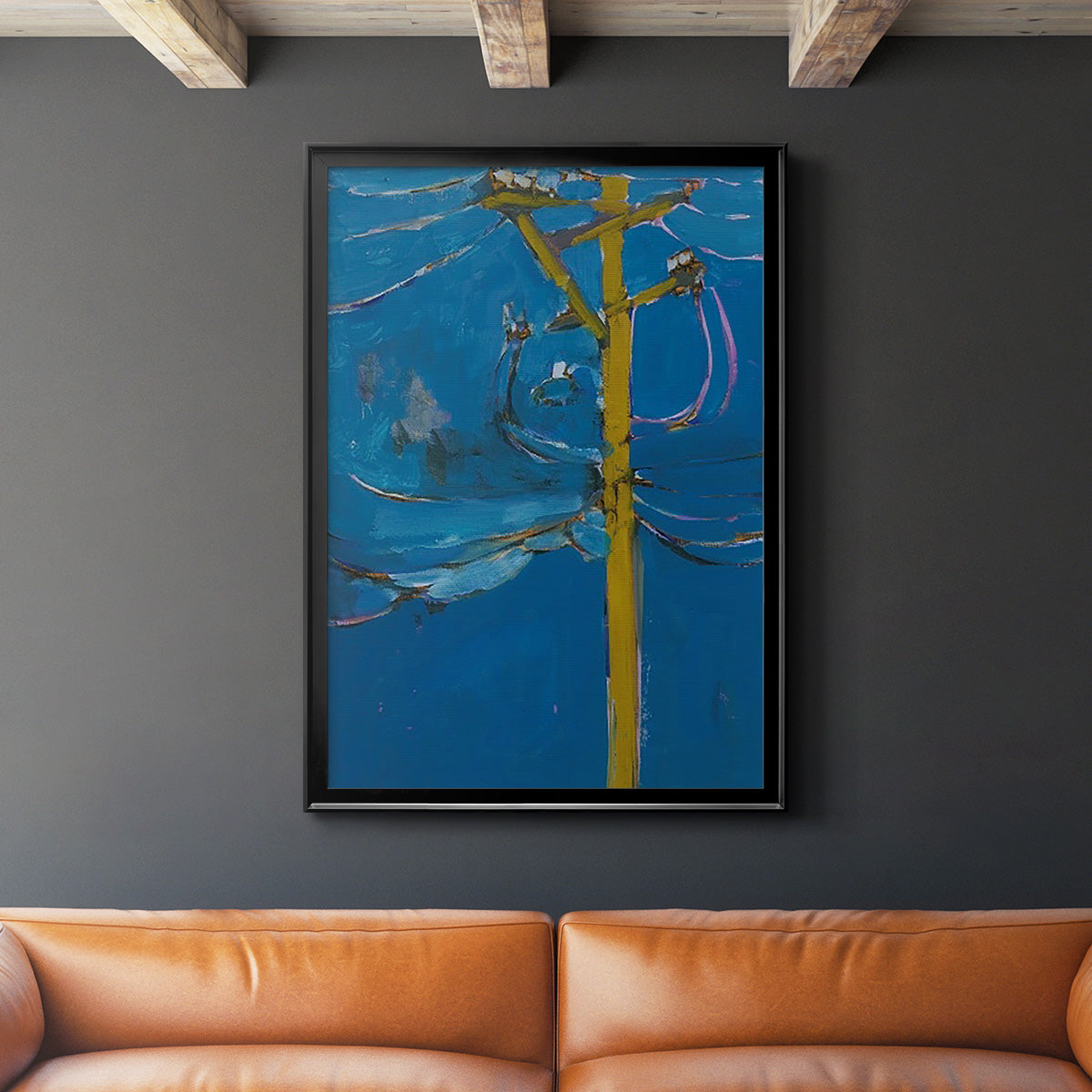 Wires IV Premium Framed Print - Ready to Hang