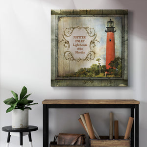 Florida Lighthouse V-Premium Gallery Wrapped Canvas - Ready to Hang