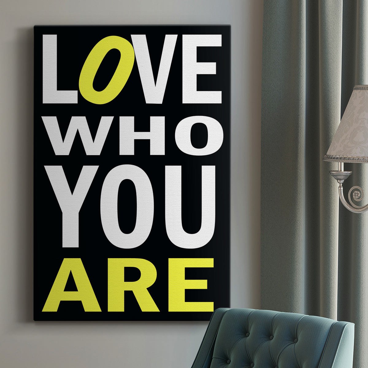 Love Who You Are Premium Gallery Wrapped Canvas - Ready to Hang