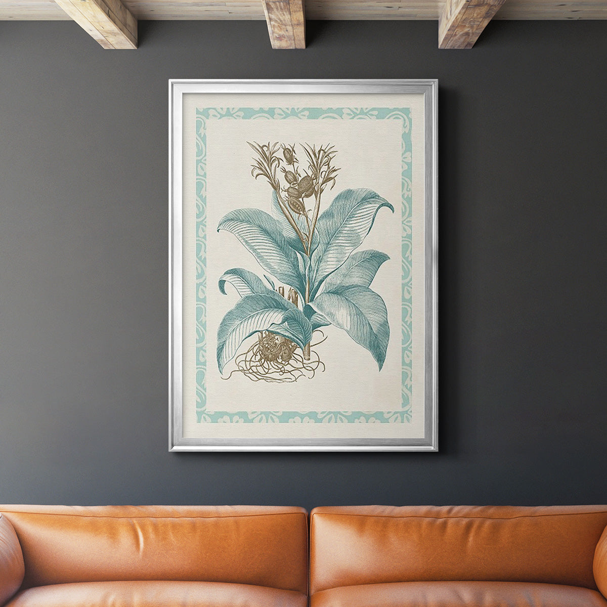 Willow Blue Besler III Premium Framed Print - Ready to Hang