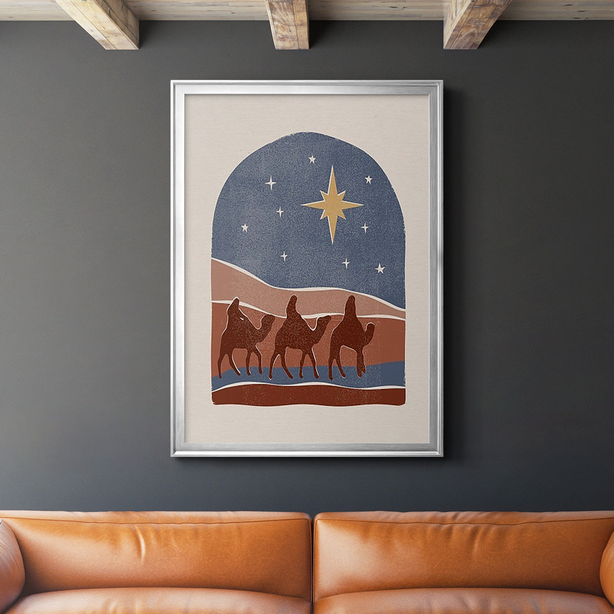 Boho Nativity II Premium Framed Print - Ready to Hang