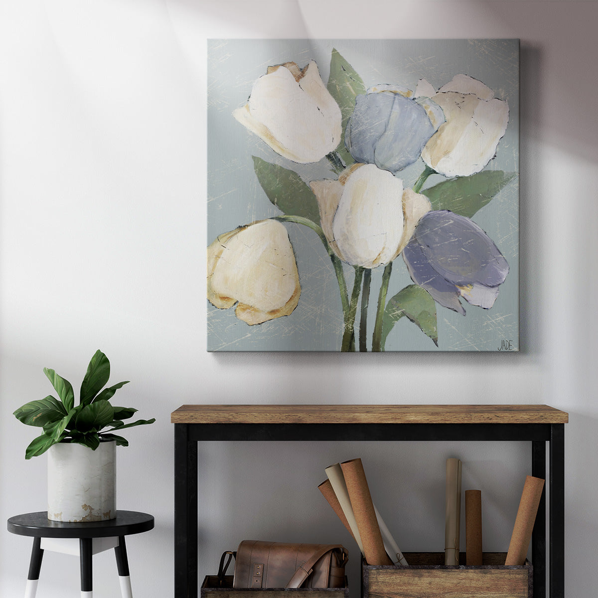 French Tulips II-Premium Gallery Wrapped Canvas - Ready to Hang