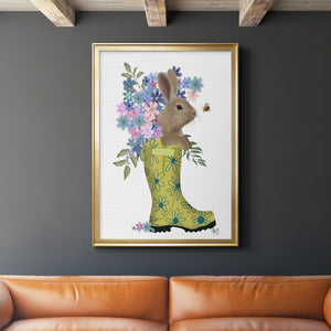 Welly Bunny And Bee Premium Framed Print - Ready to Hang