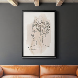 Greek Busts VI Premium Framed Print - Ready to Hang