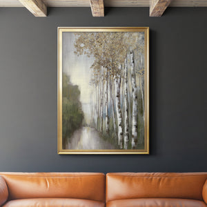 Woodland Walk Neutral Premium Framed Print - Ready to Hang