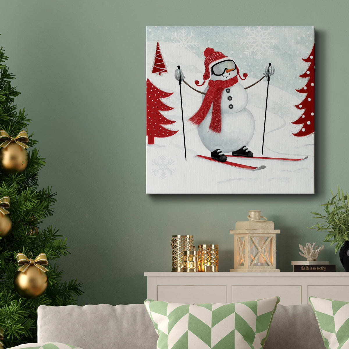 Snow Day I-Premium Gallery Wrapped Canvas - Ready to Hang
