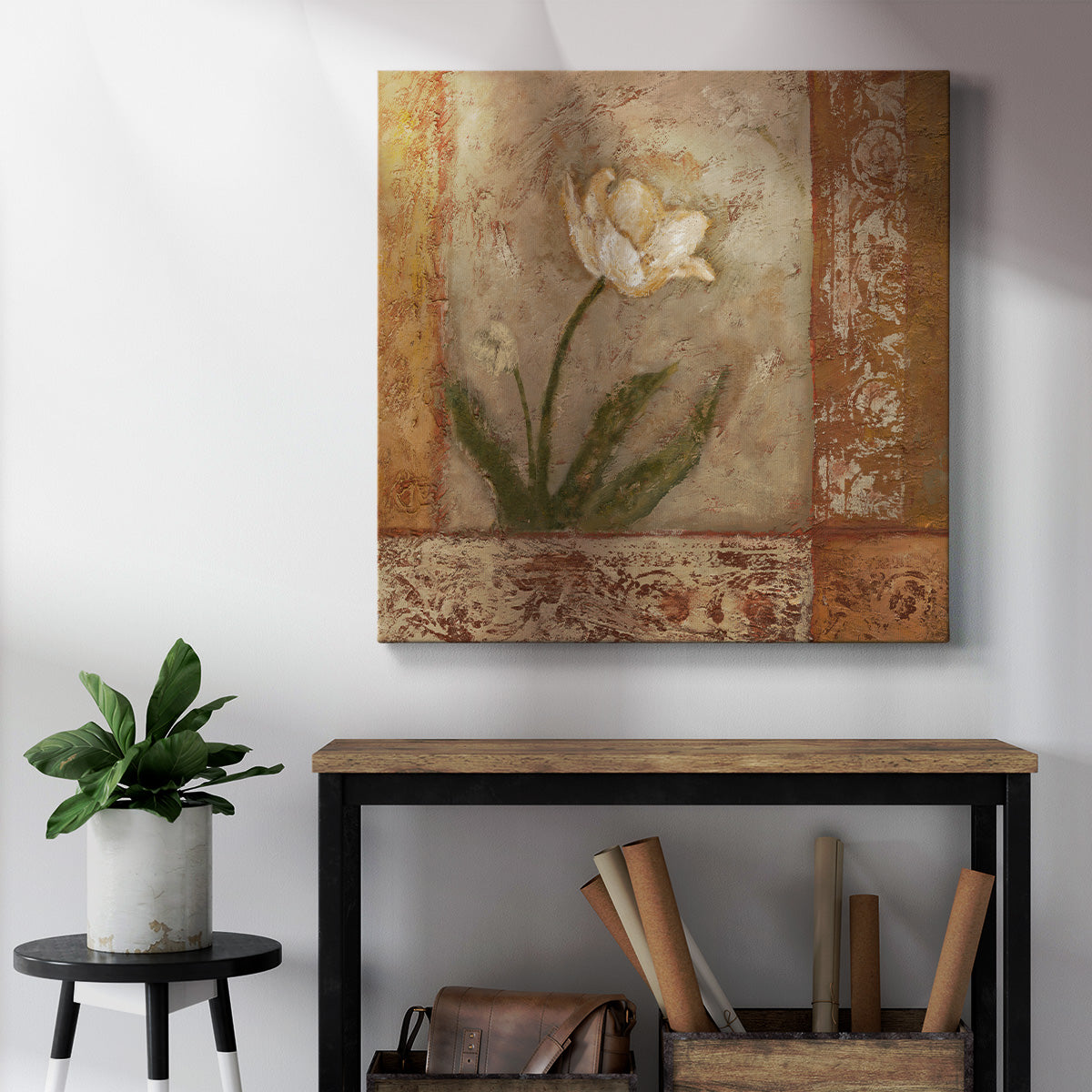 Morning Floral I-Premium Gallery Wrapped Canvas - Ready to Hang