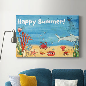 Cute Sea Creatures I Premium Gallery Wrapped Canvas - Ready to Hang