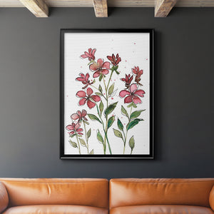 Watercolor Floral Stems II Premium Framed Print - Ready to Hang