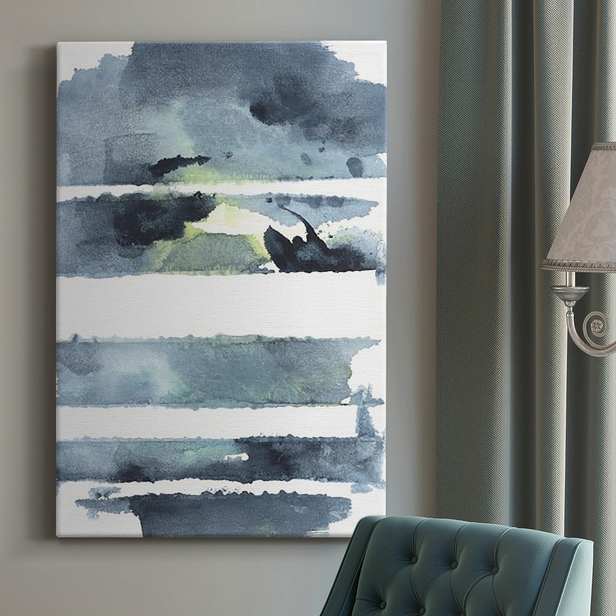 Blue Memories I Premium Gallery Wrapped Canvas - Ready to Hang