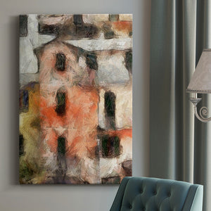Stacked Houses IV Premium Gallery Wrapped Canvas - Ready to Hang
