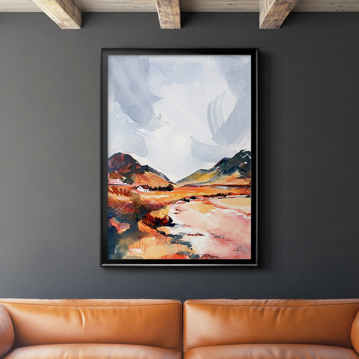 Chromatic Landscapes II Premium Framed Print - Ready to Hang