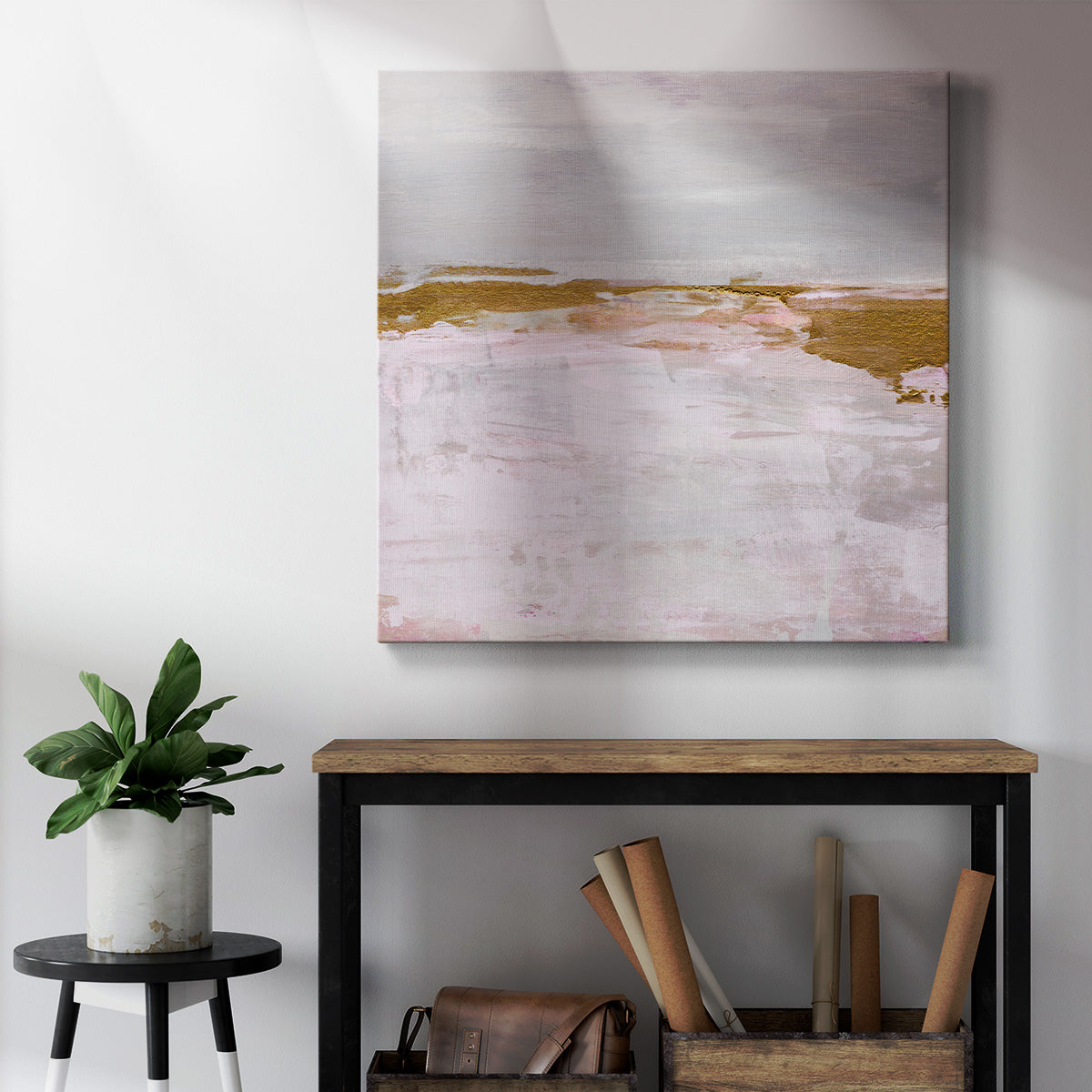 Magenta Skyline II-Premium Gallery Wrapped Canvas - Ready to Hang