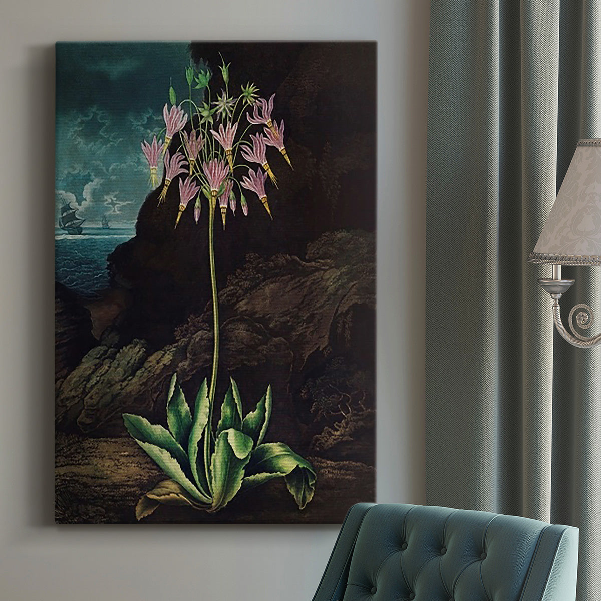 Temple of Flora II Premium Gallery Wrapped Canvas - Ready to Hang
