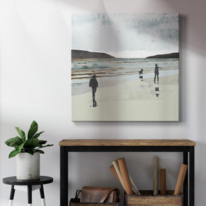 Beach Walking I-Premium Gallery Wrapped Canvas - Ready to Hang