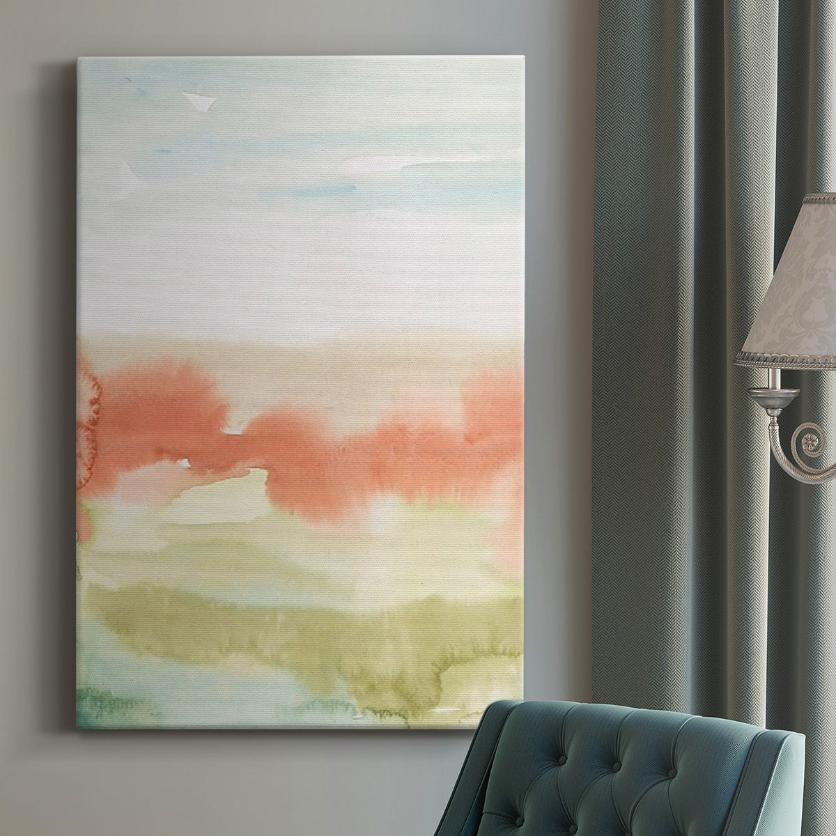 Blushing Sunrise I Premium Gallery Wrapped Canvas - Ready to Hang