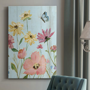 Wildflower Flutter II Premium Gallery Wrapped Canvas - Ready to Hang
