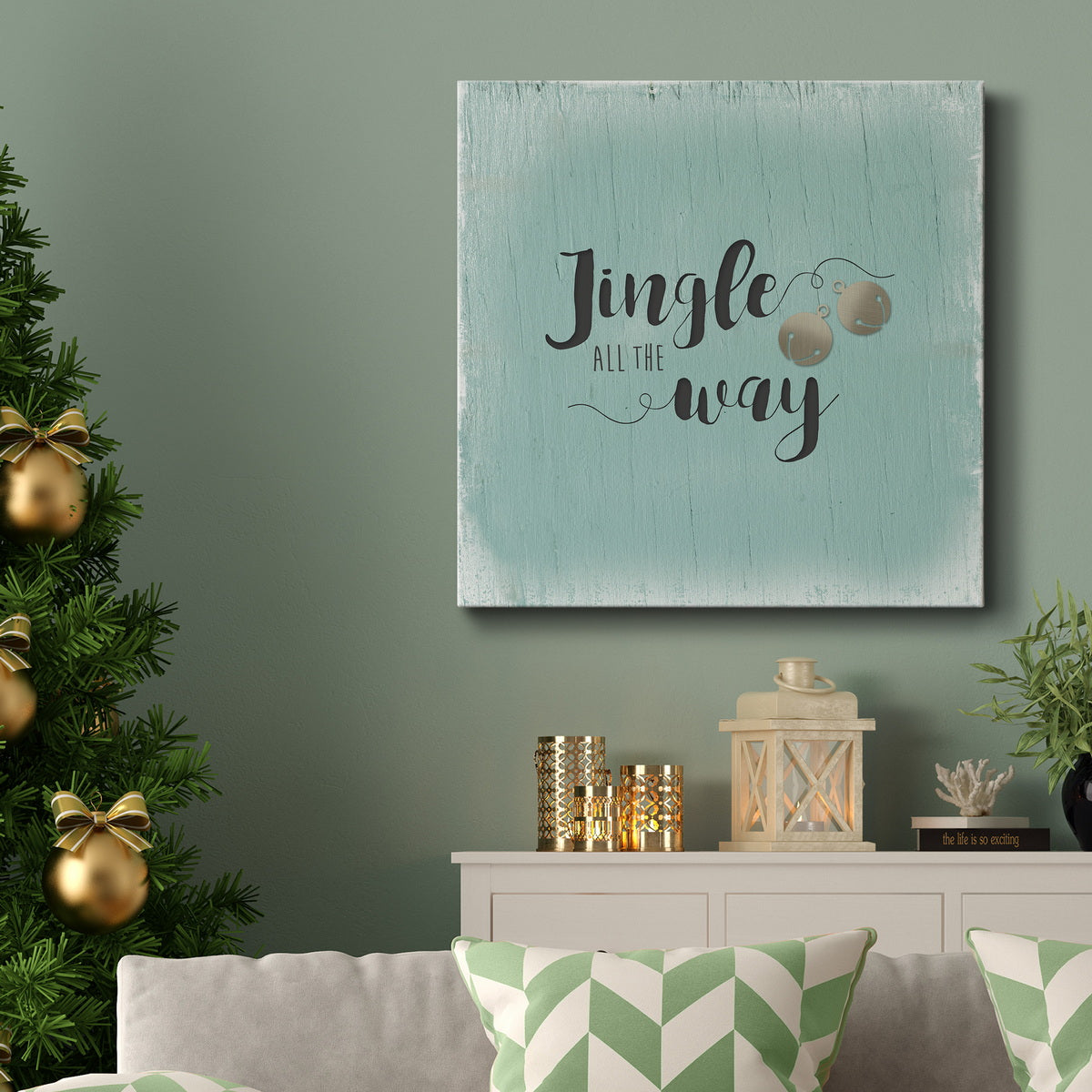 Jingle All The Way-Premium Gallery Wrapped Canvas - Ready to Hang