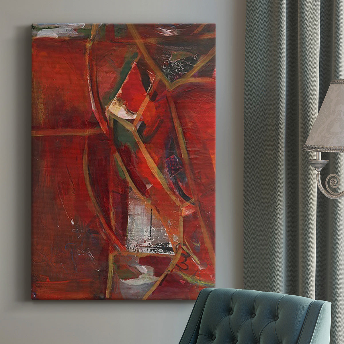City Life II Premium Gallery Wrapped Canvas - Ready to Hang