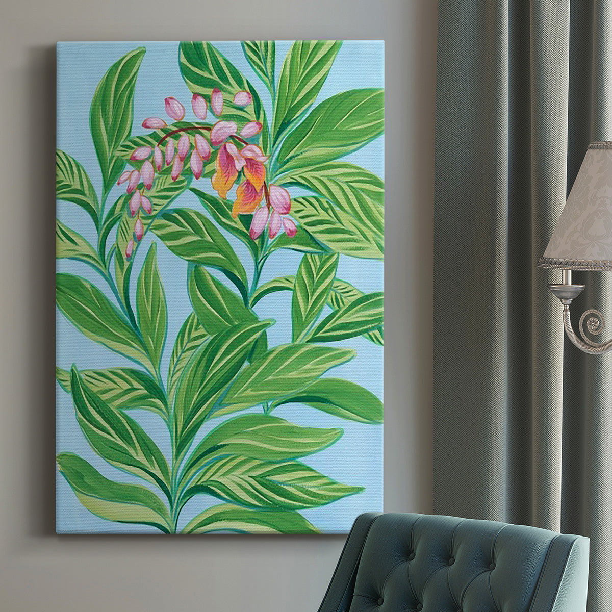 Tropical Shell Ginger I Premium Gallery Wrapped Canvas - Ready to Hang