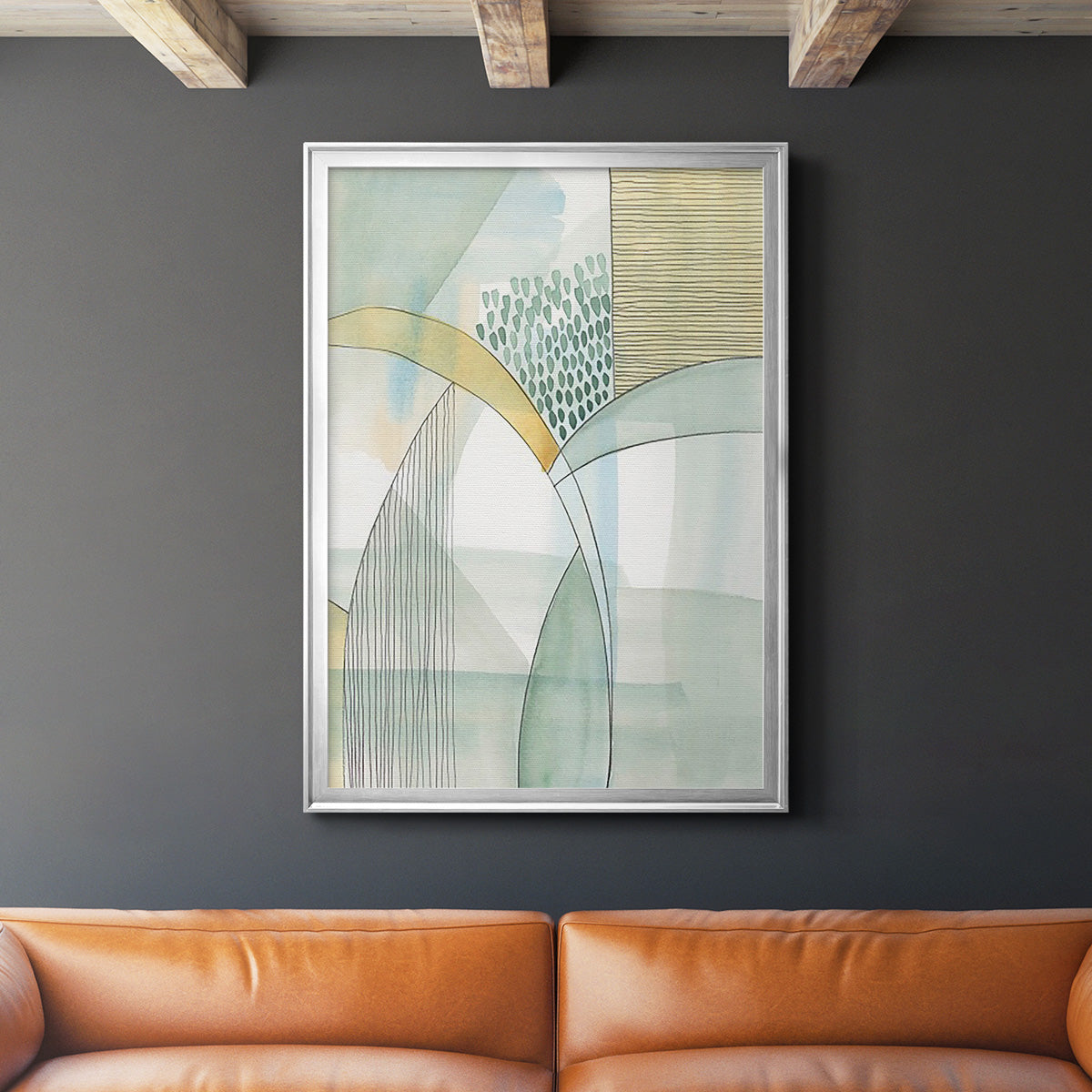 Mint Reflection I Premium Framed Print - Ready to Hang