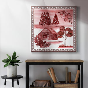 Christmas Wonderland Toile III-Premium Gallery Wrapped Canvas - Ready to Hang