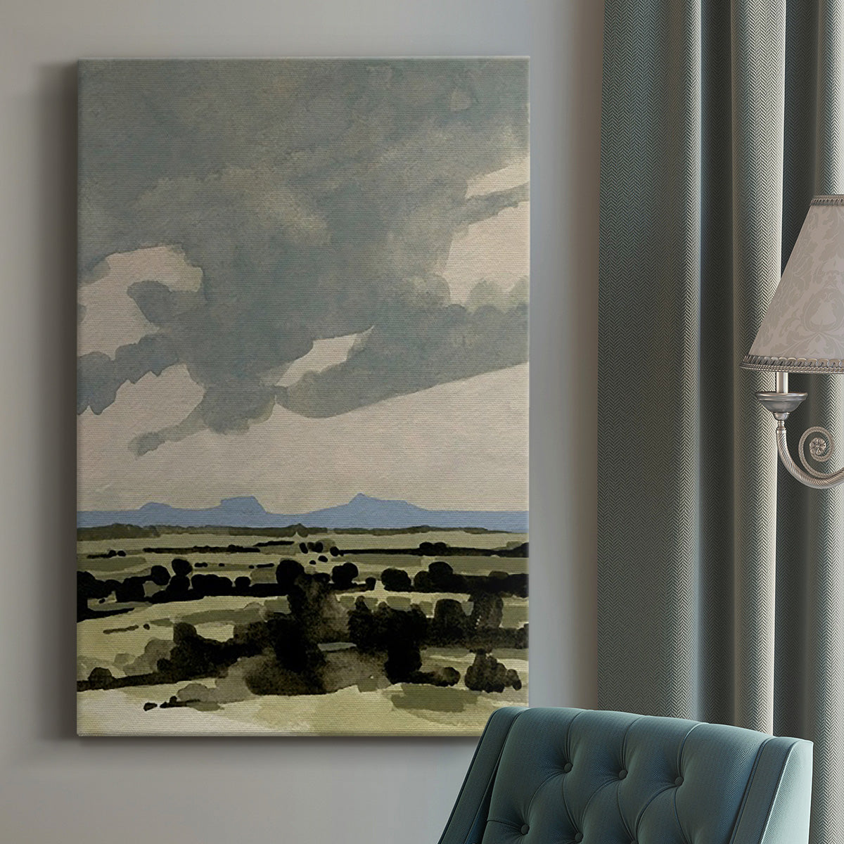 Pink Hazy Sky I Premium Gallery Wrapped Canvas - Ready to Hang