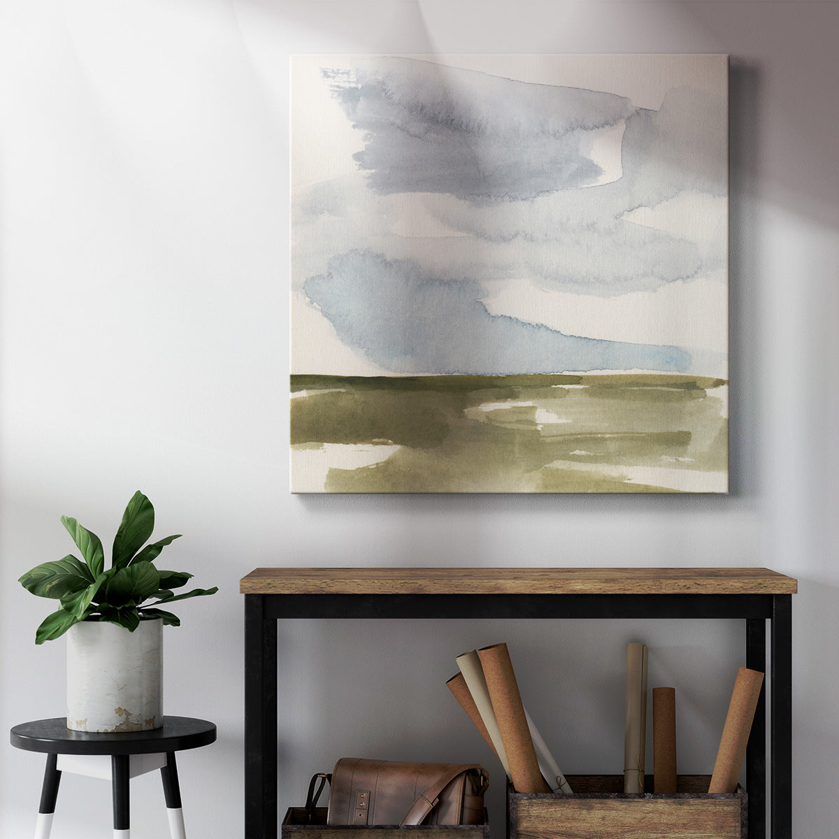 Open Field Sketch II-Premium Gallery Wrapped Canvas - Ready to Hang