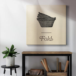 Laundry Sign IV-Premium Gallery Wrapped Canvas - Ready to Hang
