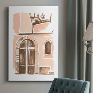 Blush Architecture Study V Premium Gallery Wrapped Canvas - Ready to Hang