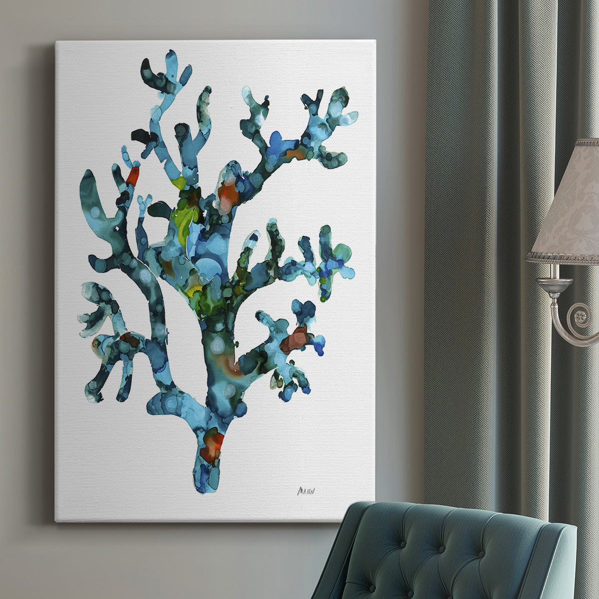 Sea Coral I Premium Gallery Wrapped Canvas - Ready to Hang