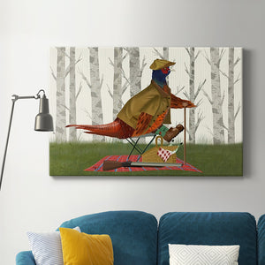 Pheasant Shooting Party 4 Premium Gallery Wrapped Canvas - Ready to Hang
