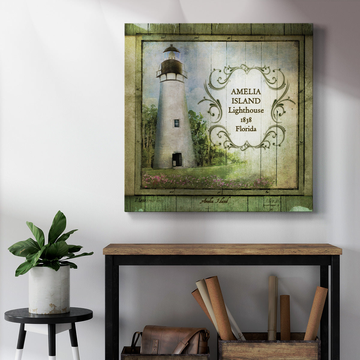 Florida Lighthouse I-Premium Gallery Wrapped Canvas - Ready to Hang