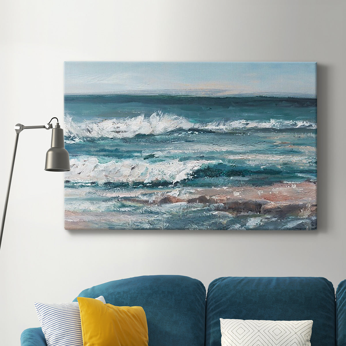 Ocean Breakers I Premium Gallery Wrapped Canvas - Ready to Hang
