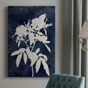 Indigo Botanical I Revisited Premium Gallery Wrapped Canvas - Ready to Hang