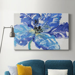 Fleur Bleue I Premium Gallery Wrapped Canvas - Ready to Hang