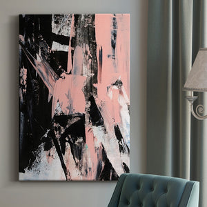 Black & Blush II Premium Gallery Wrapped Canvas - Ready to Hang