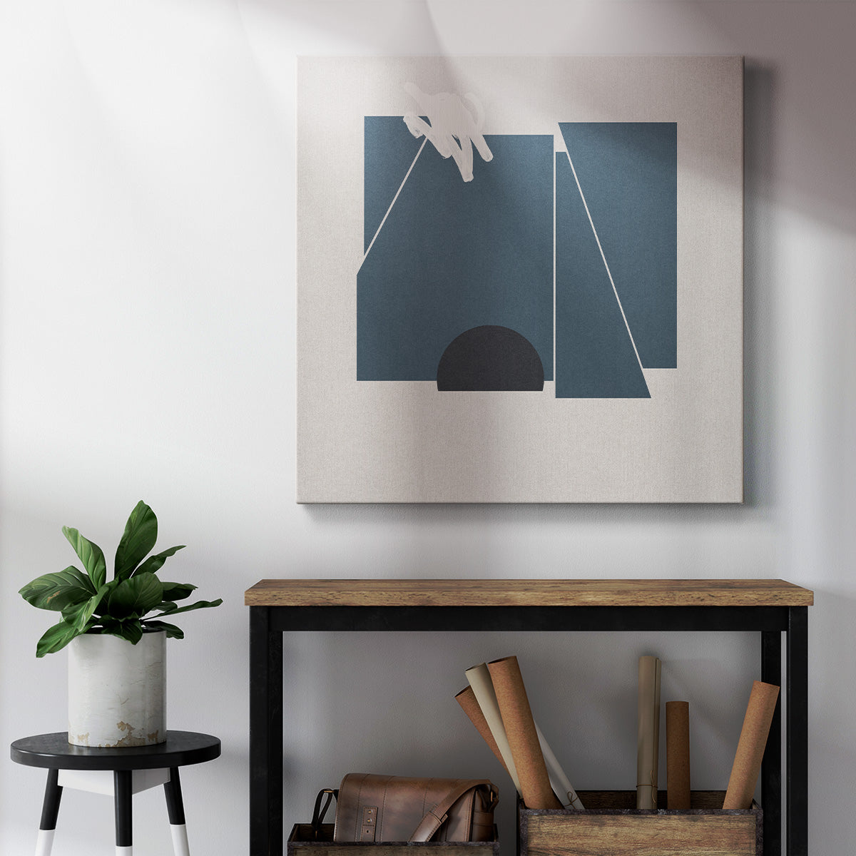 Blue Felt II-Premium Gallery Wrapped Canvas - Ready to Hang