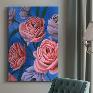 Layered Petals I Premium Gallery Wrapped Canvas - Ready to Hang