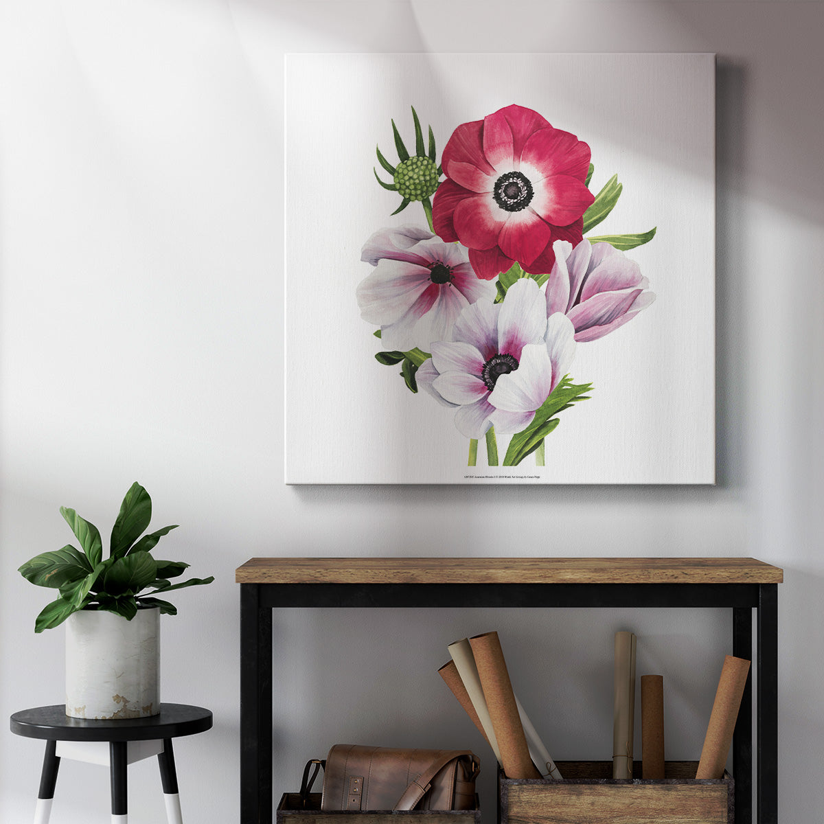 Anemone Blooms I-Premium Gallery Wrapped Canvas - Ready to Hang