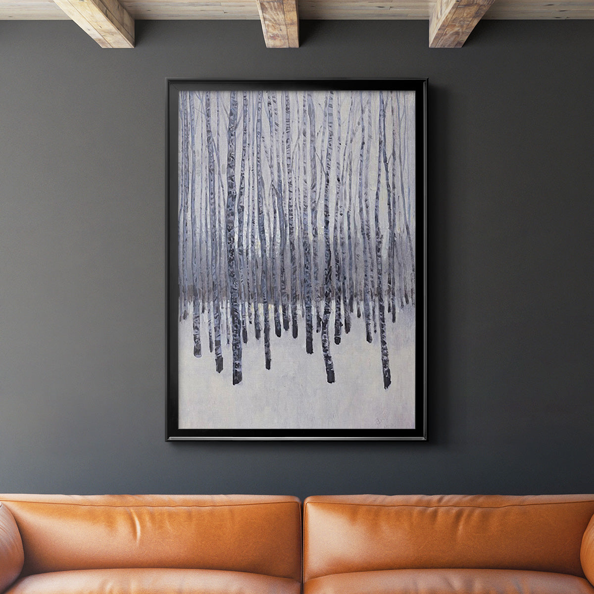 Bare Trees in Winter II Premium Framed Print - Ready to Hang