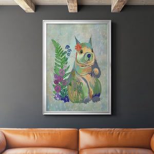 Fantastic Florals Squirrel Premium Framed Print - Ready to Hang