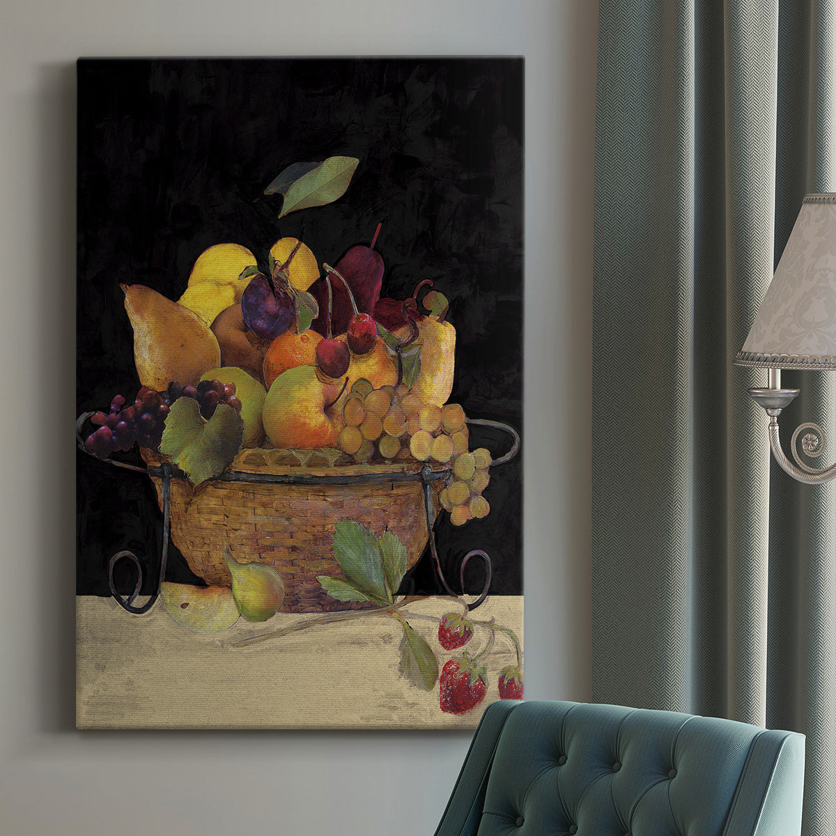 Fruit Basket II Revisit Premium Gallery Wrapped Canvas - Ready to Hang