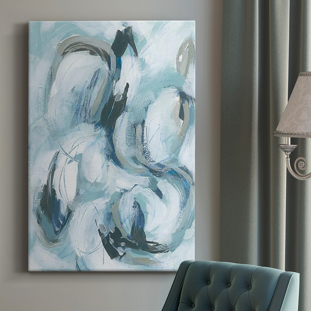 Fluid Receptor II Premium Gallery Wrapped Canvas - Ready to Hang