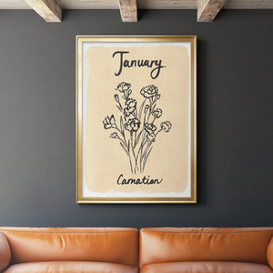 Birth Month I Premium Framed Print - Ready to Hang