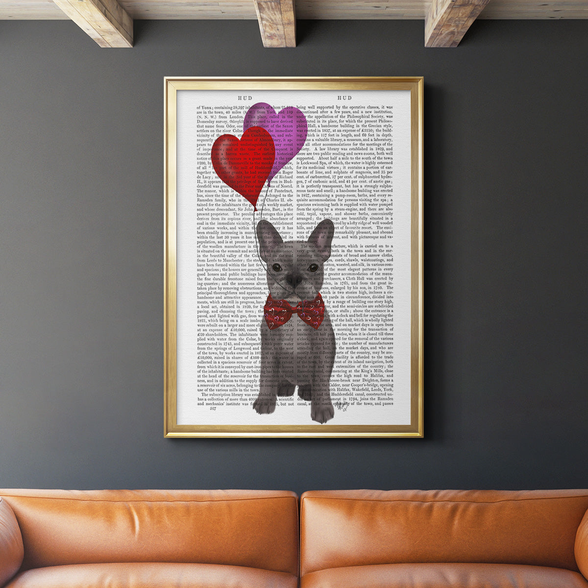 French Bulldog and Balloons Premium Framed Print - Ready to Hang