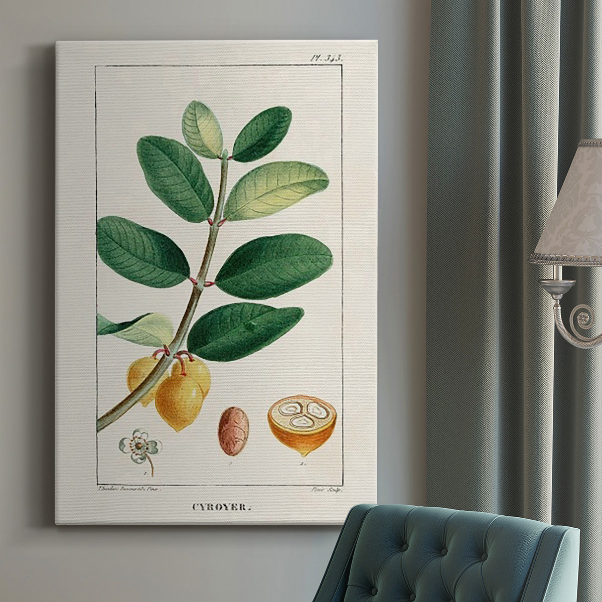 Turpin Tropical Botanicals V Premium Gallery Wrapped Canvas - Ready to Hang