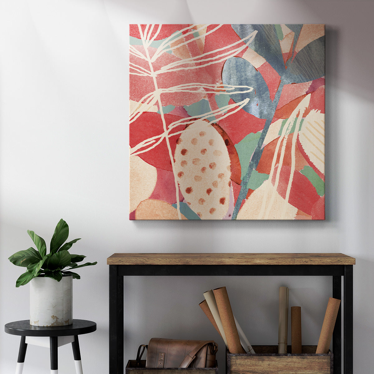 Tropical Assemblage II-Premium Gallery Wrapped Canvas - Ready to Hang