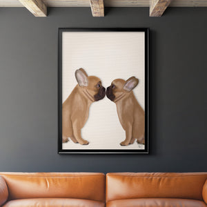 Sepia Botanical Journal I - Modern Framed Canvas Print