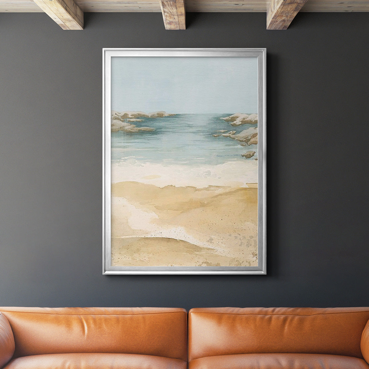 Tranquil Beach II Premium Framed Print - Ready to Hang
